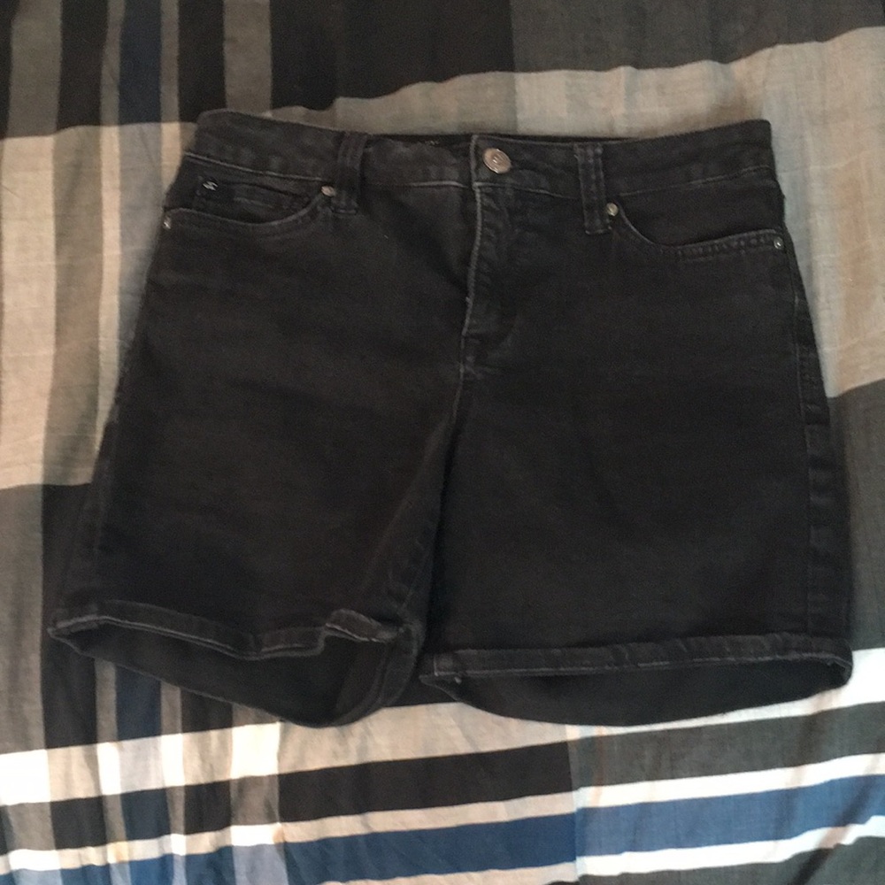 Black Jean shorts